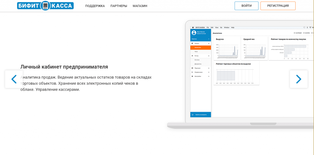 Бифит Касса личный кабинет